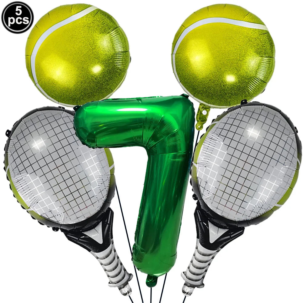 ballon anniversaire tennis chiffre 7