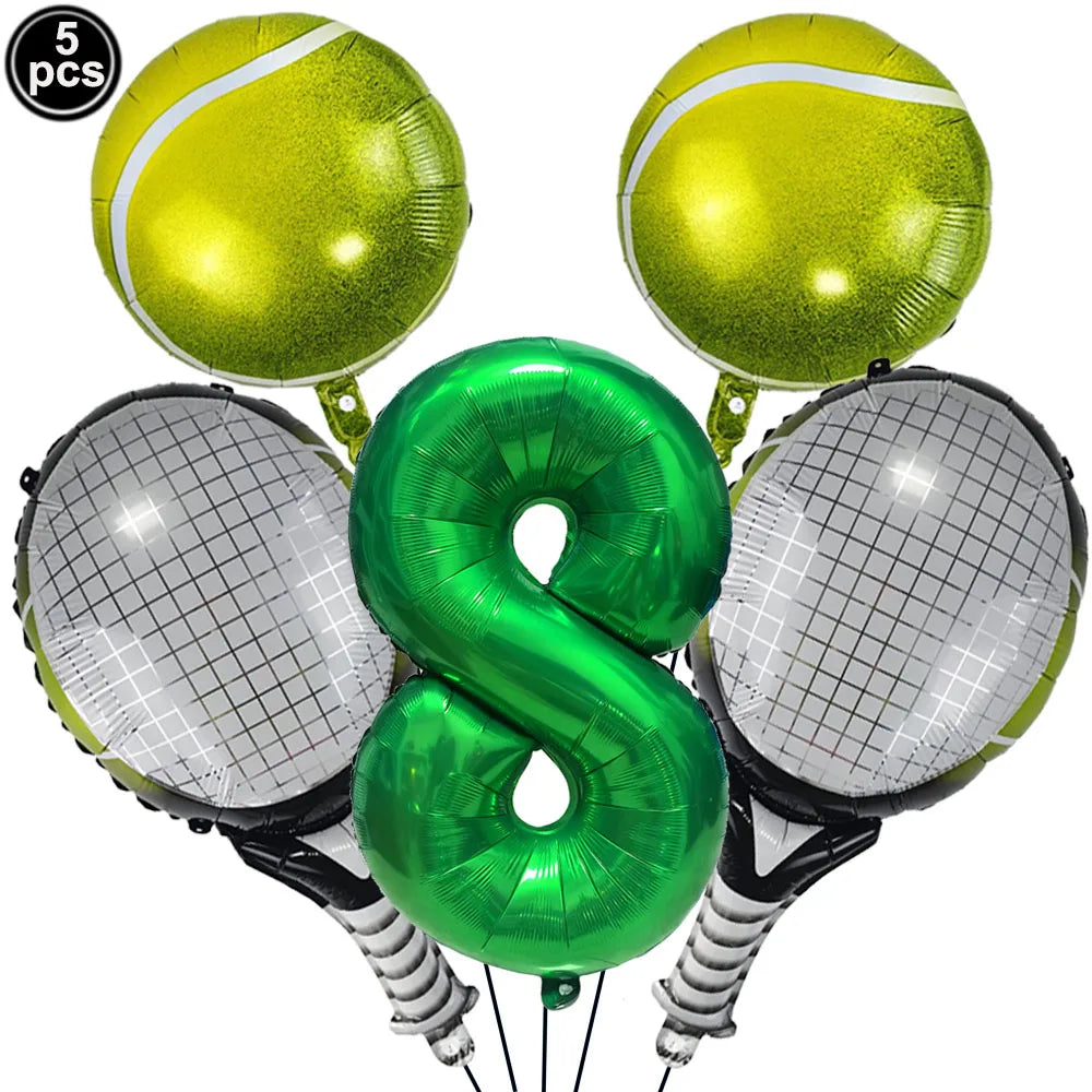 ballon anniversaire tennis chiffre 8