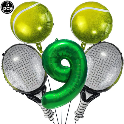 ballon anniversaire tennis chiffre 9