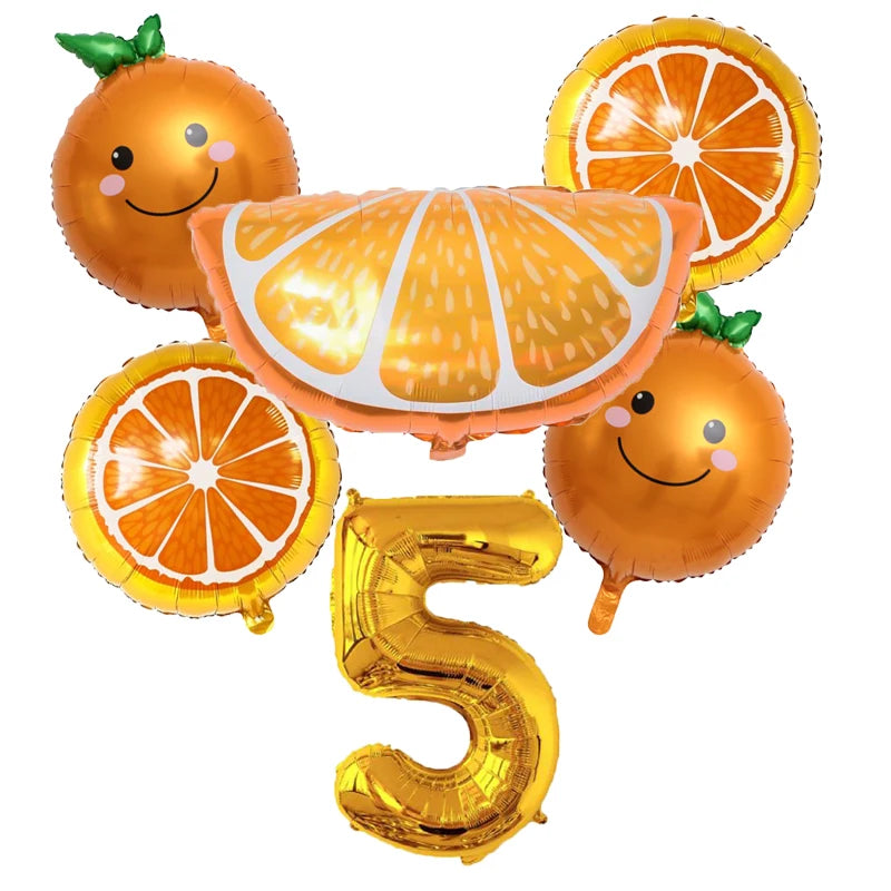 ballonanniversairethemeorangenumero5
