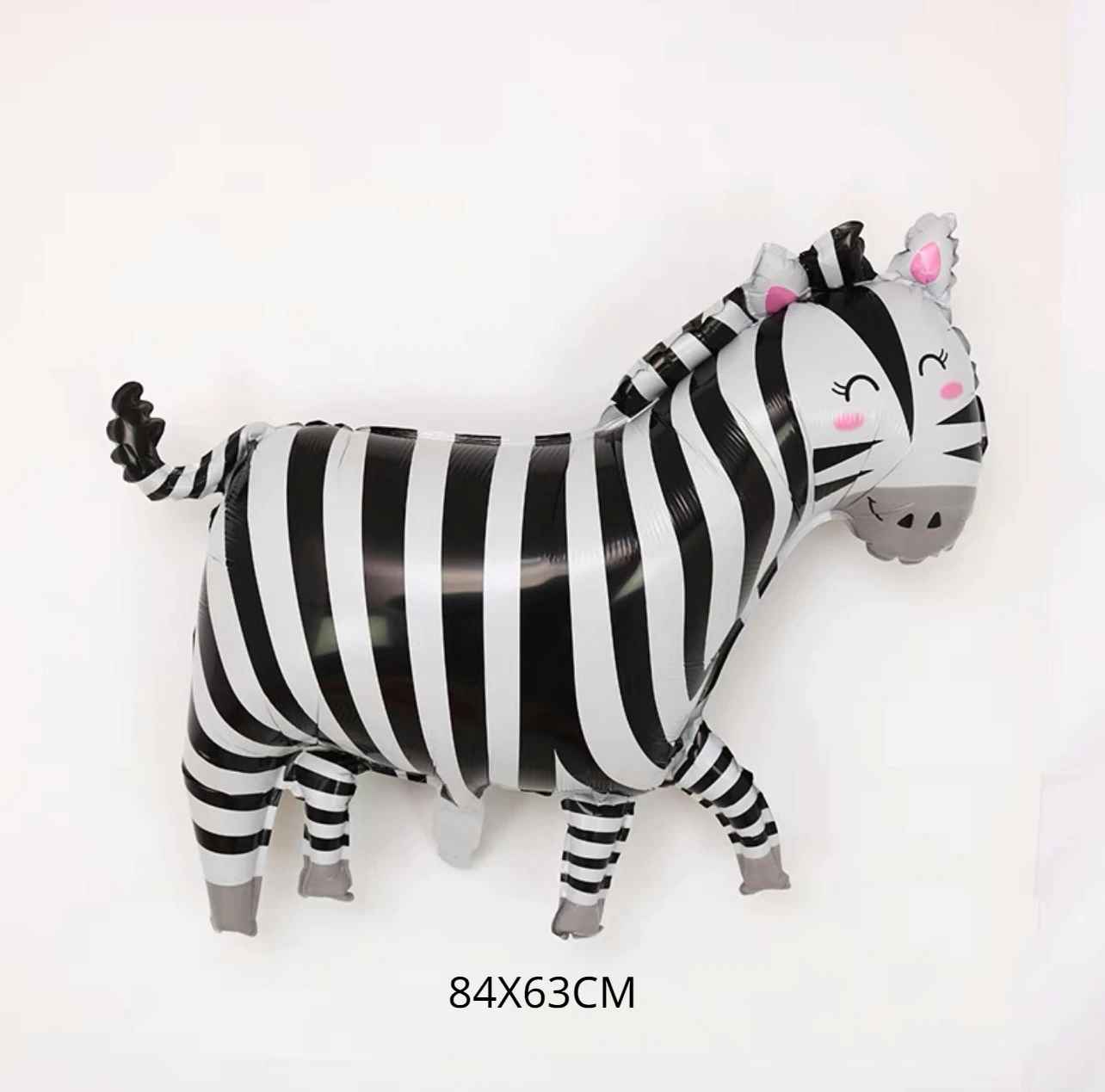 ballons anniversaire jungle zebre