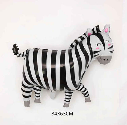 ballons anniversaire jungle zebre