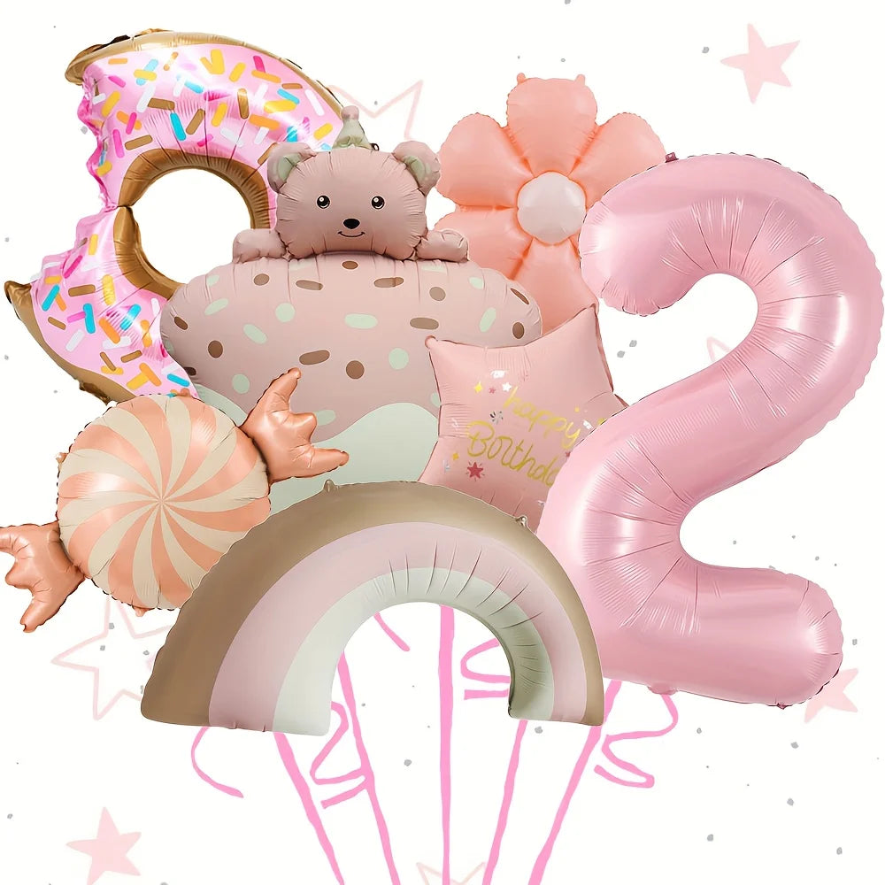 ballons anniversaire ourson gourmandises chifre 2