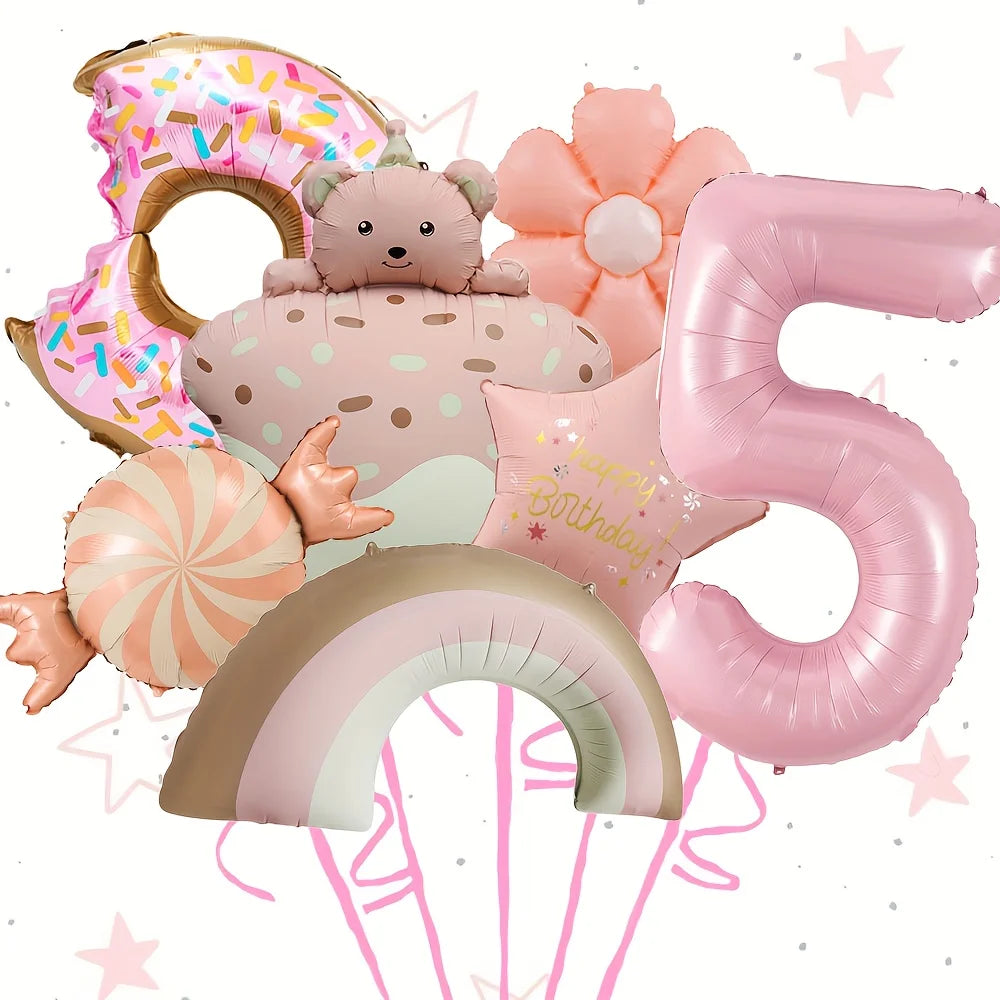 ballons anniversaire ourson gourmandises chifre 5
