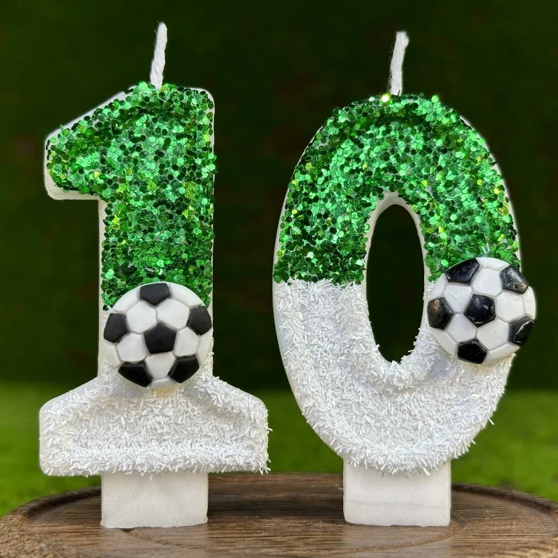 bougie anniversaire football 10