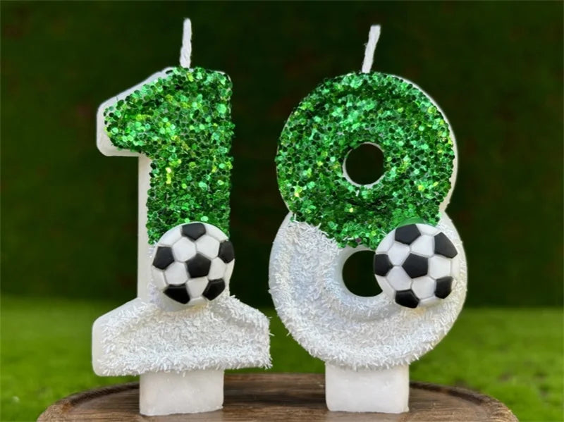 bougie anniversaire football 18