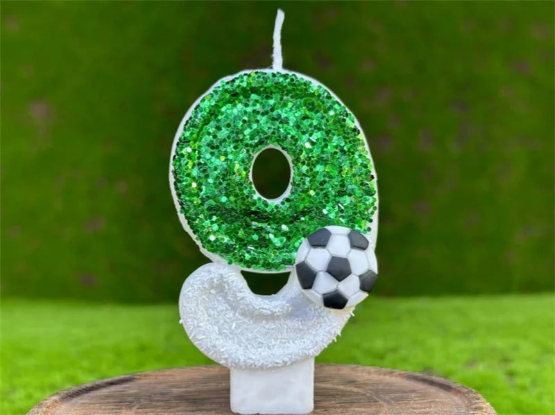 bougie anniversaire football 9