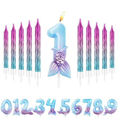 bougie anniversaire sirene 0-9