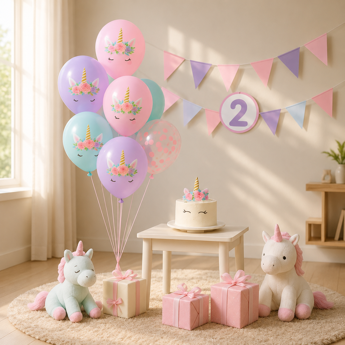 bouquet ballon anniversaire helium salon licorne toutous gateau licorne cadeaux