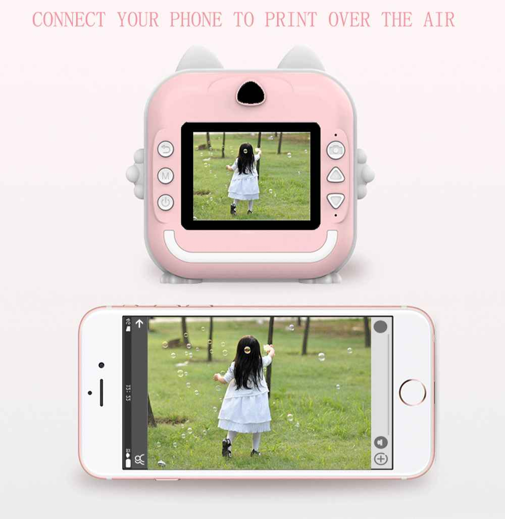 cadeau anniversaire appareil photo instantane enfant cellulaire connection