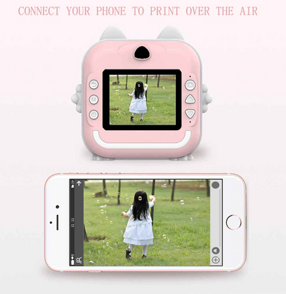 cadeau anniversaire appareil photo instantane enfant cellulaire connection