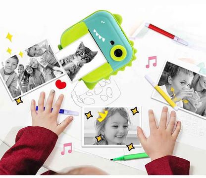 cadeau anniversaire appareil photo instantane enfant coloriage