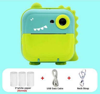 cadeau anniversaire appareil photo instantane enfant dino kit