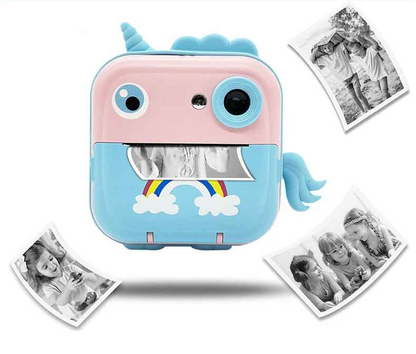 cadeau anniversaire appareil photo instantane enfant licorne photos noir blanc