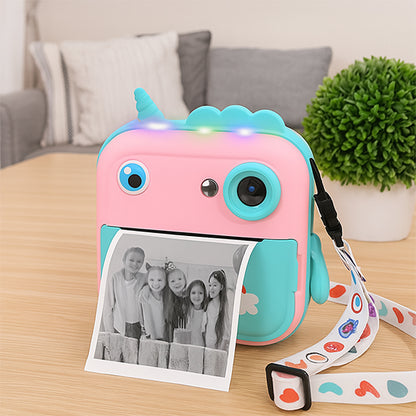 cadeau anniversaire appareil photo instantane enfant licorne rose bleu 2