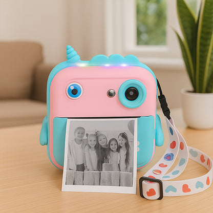 cadeau anniversaire appareil photo instantane enfant licorne rose bleu