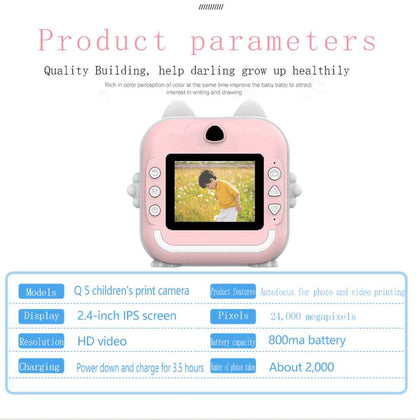cadeau anniversaire appareil photo instantane enfant parametre