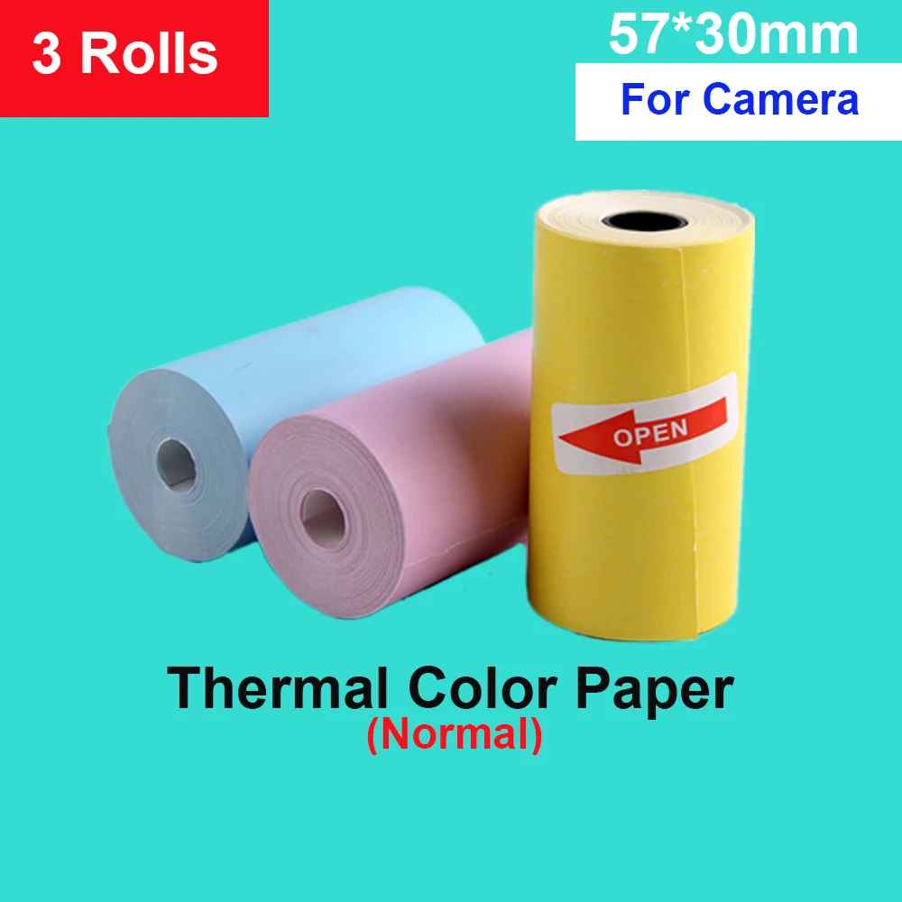 cadeau anniversaire appareil photo instantane papier normal colore