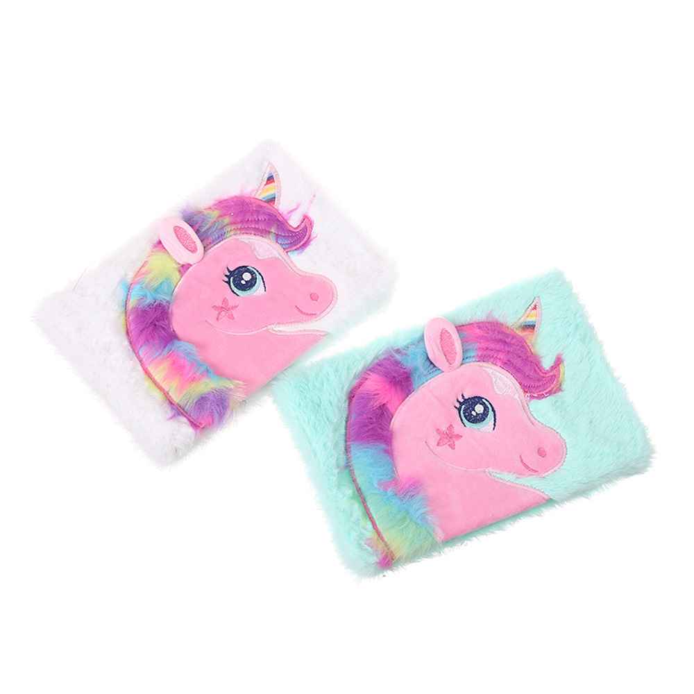 cadeau anniversaire carnet licorne blanc vert