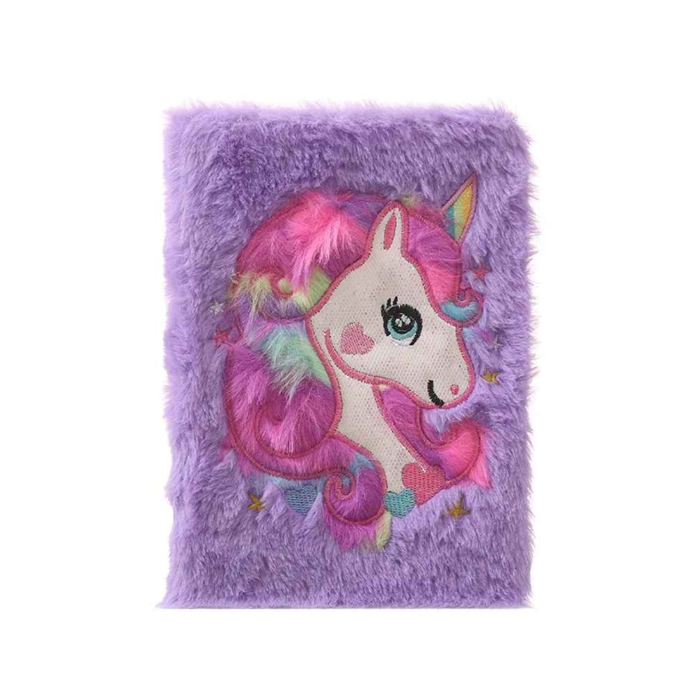 cadeau anniversaire carnet licorne mauve
