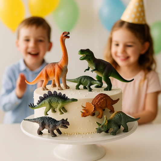 cadeau anniversaire dinosaure figurine gateau enfants