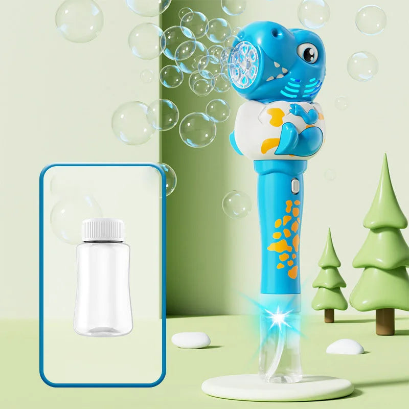 cadeau anniversaire pistolet bulles dinosaure bleu