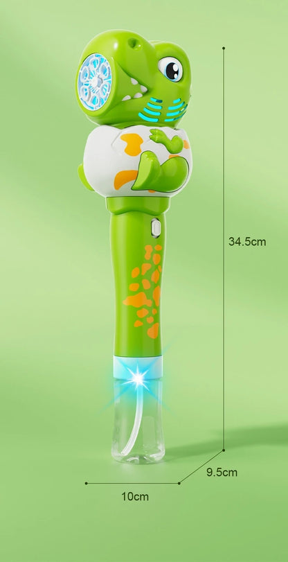 cadeau anniversaire pistolet bulles dinosaure vert dimension