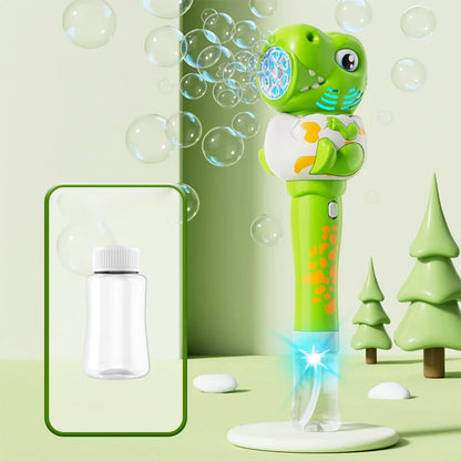 cadeau anniversaire pistolet bulles dinosaure vert