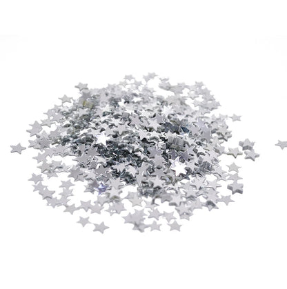 confetti brillants etoiles argent