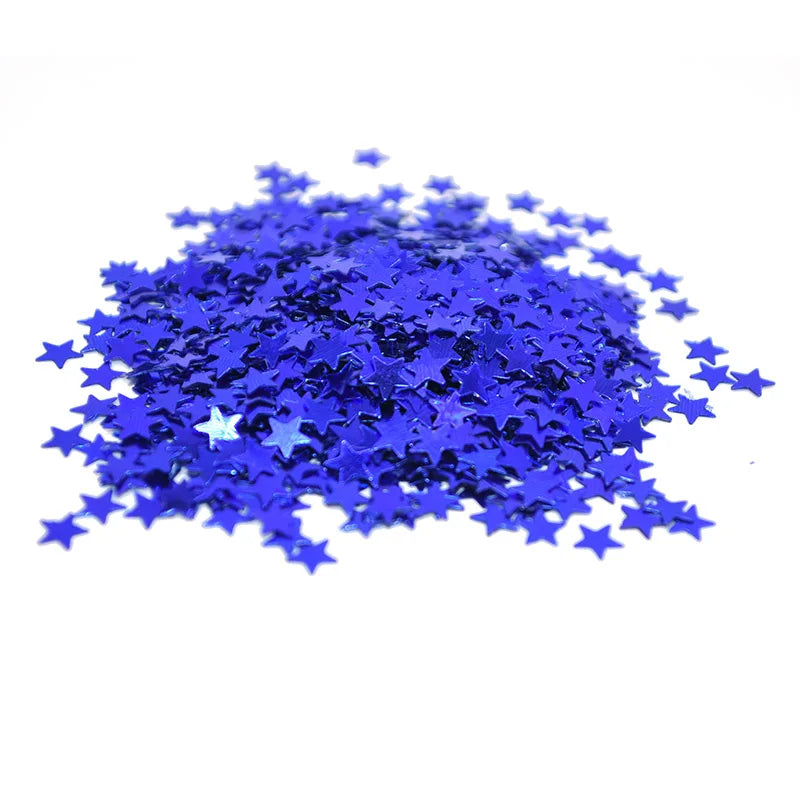 confetti brillants etoiles bleu