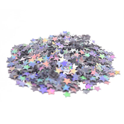 confetti brillants etoiles iridescent