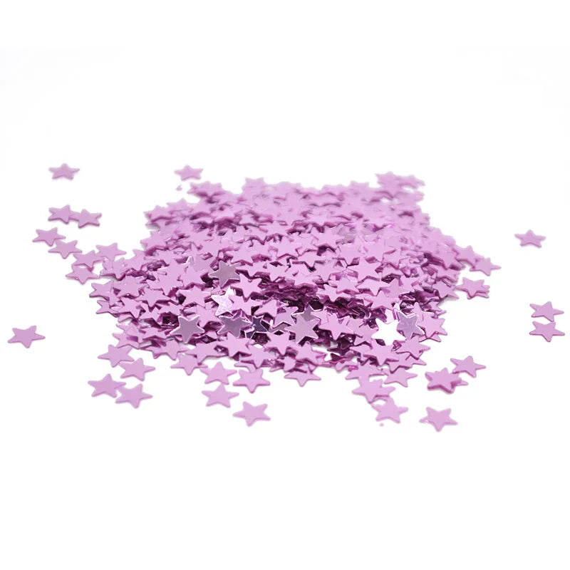 confetti brillants etoiles lilas