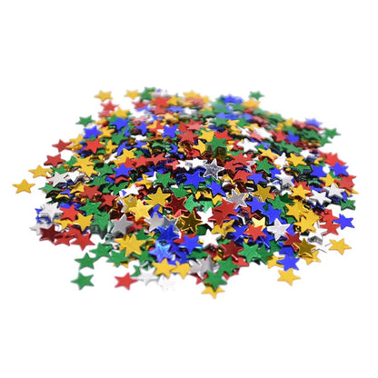 confetti brillants etoiles multicolor