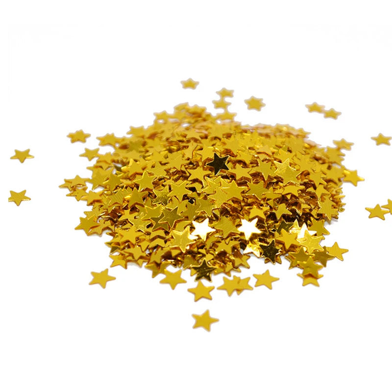 confetti brillants etoiles or