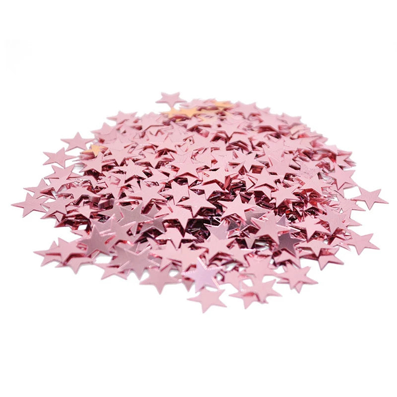 confetti brillants etoiles rose gold