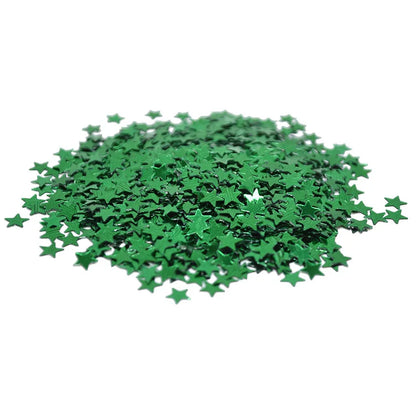 confetti brillants etoiles vert