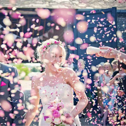 confettis ronds papier soie rose maries