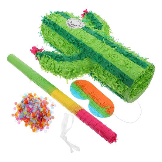 pinata cactus bandeau baton conffetis