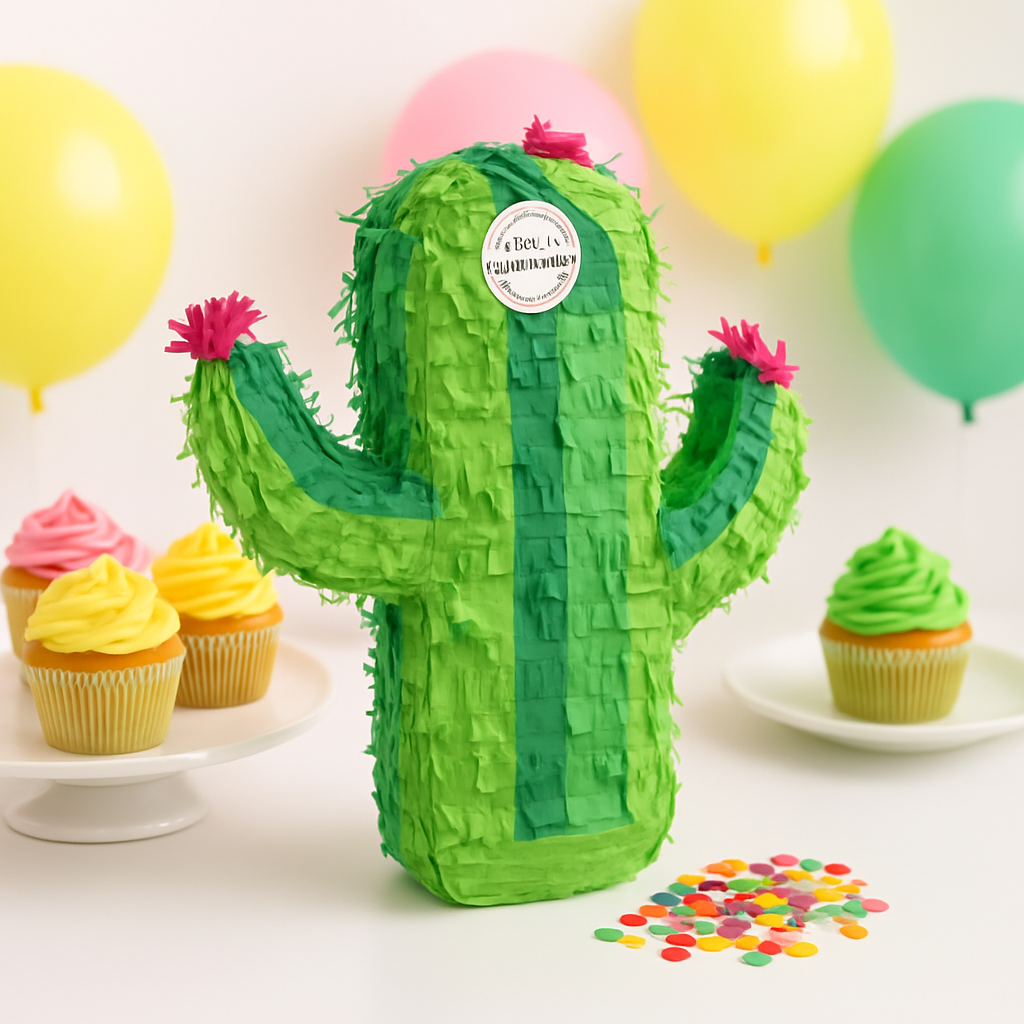 pinata cactus cupcakes