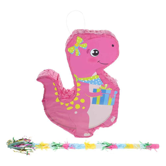 pinata dinosaure rose