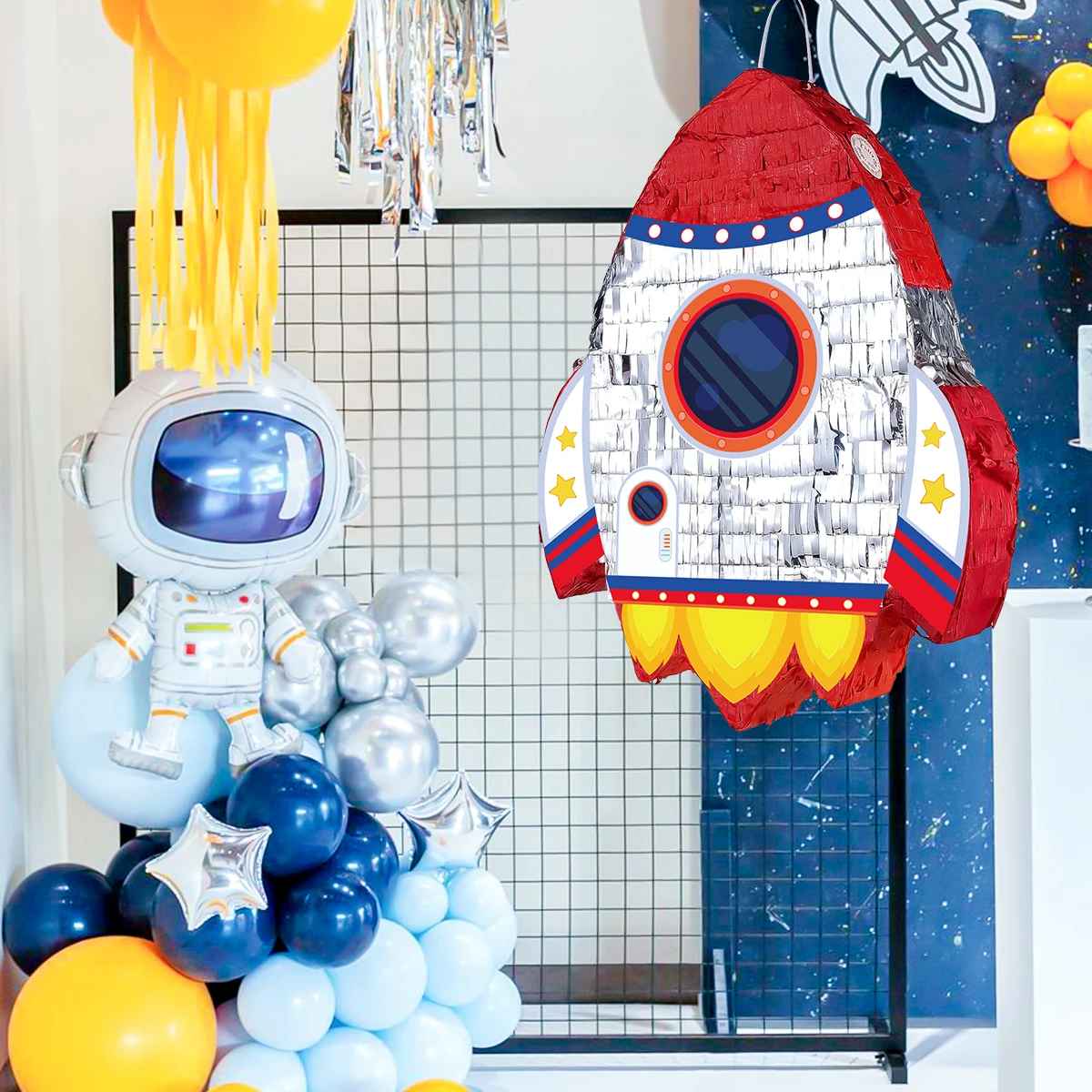 pinata fusee baton ballon astronaute