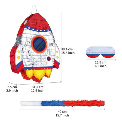 pinata fusee baton bandeau dimension