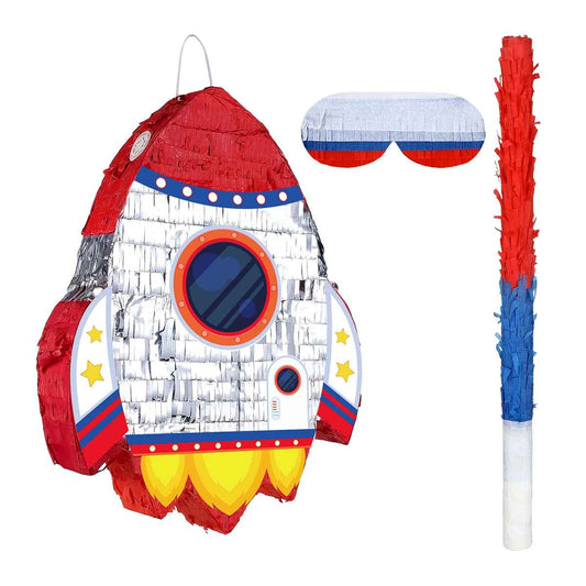pinata fusee baton bandeau