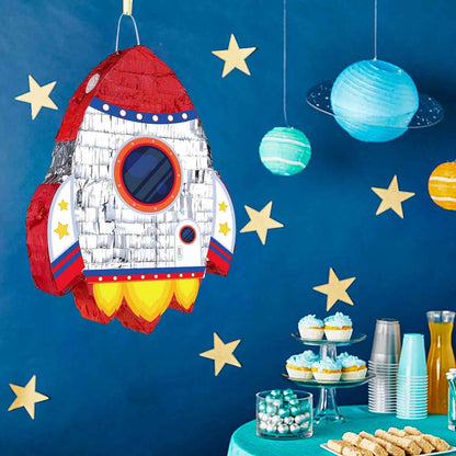 pinata fusee baton cupcake table planete etoile