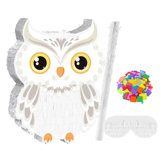 pinata hibou confettis