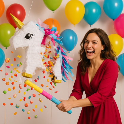 pinata licorne eclate femme bonbons