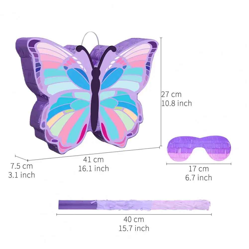 pinata papillon baton bandeau dimension