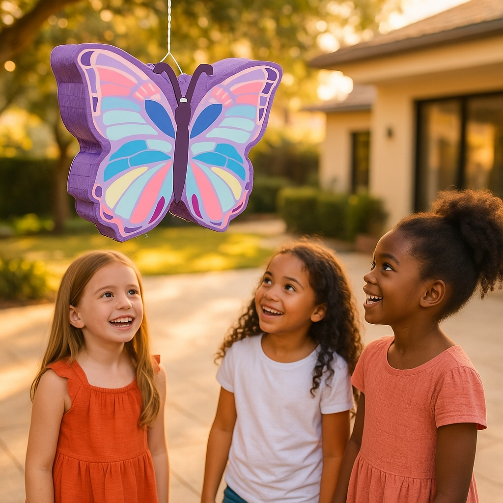 pinata papillon fillettes