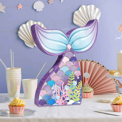pinata queue sirene table coquillage verre cupcake