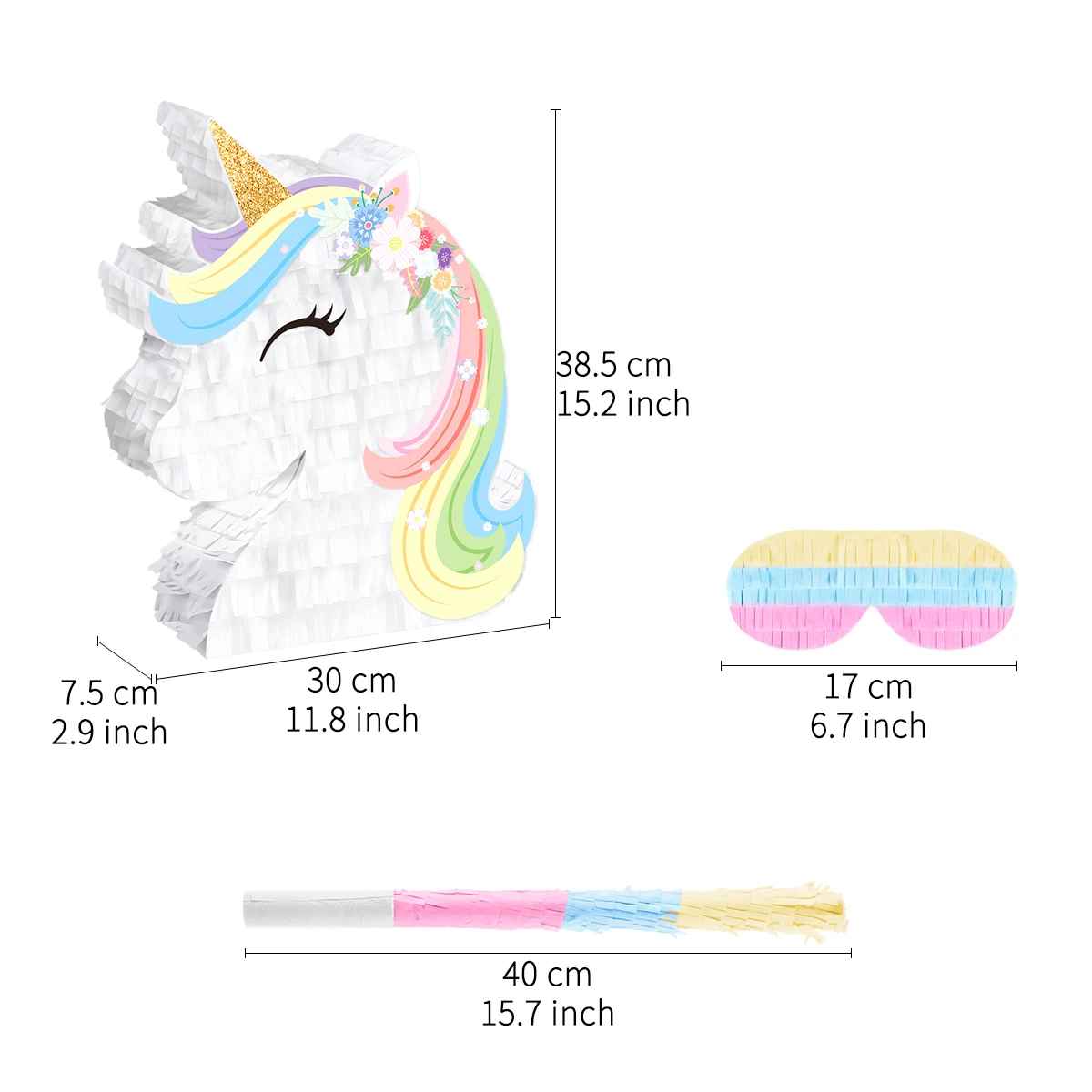 pinata tete licorne dimension